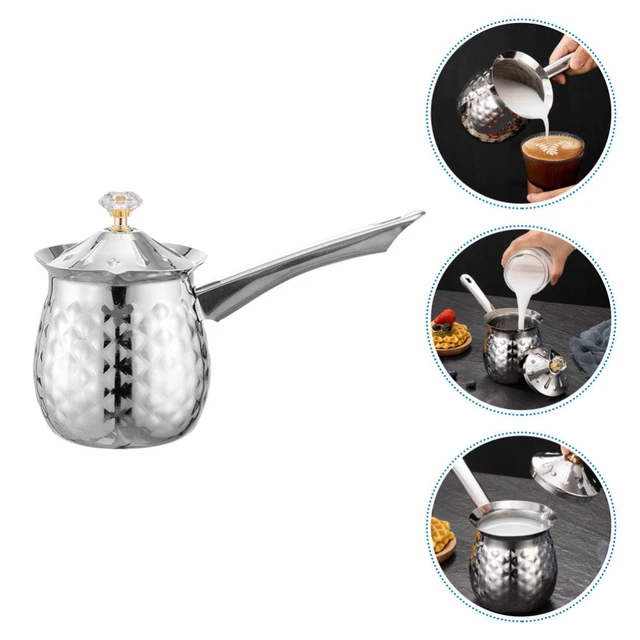 Olla más caliente cafetera turca acero inoxidable café más caliente mantequilla derretidora