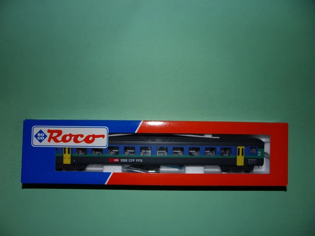 Roco 74635 Voiture de voyage EC H0 de la SBB 2. Classe, genre BPM