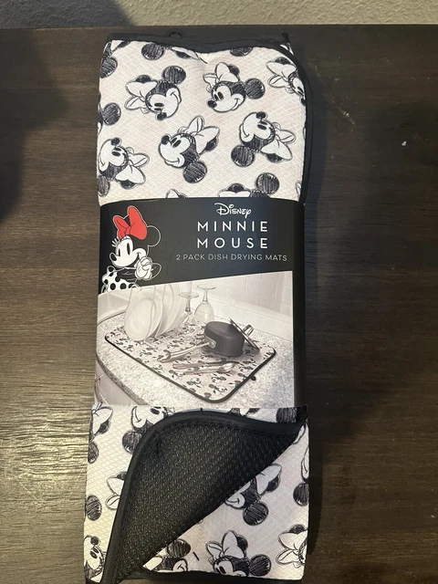 Alfombra de secado de platos Disney Minnie Mouse 16"" x 18"" boceto de cocina clásico