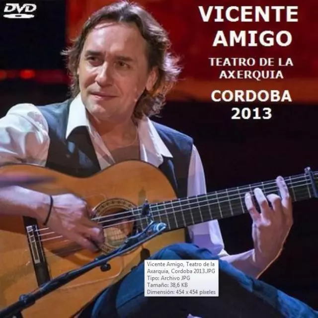 Vicente Amigo En Directo, Teatro De La Axerquia, Cordoba 2013 (Dvd)