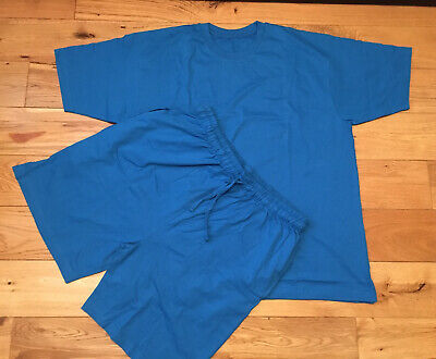 Pantaloncini da Uomo Pigiama Tall & T-shirt PJ Set Blu Taglia XL