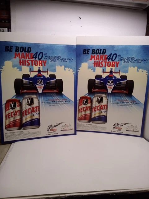 Tecate Store Advertising Display Signs Cardboard 22"x16" New Lot of 2