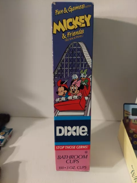 Vintage New Old Stock NOS Dixie Bathroom Cups 100 count Sealed ~MICKEY & FRIENDS