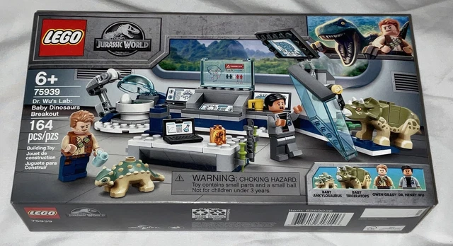 JURASSIC WORLD LEGO Set 75939! Dr Wu's Lab: Baby Dinosaurs Breakout ...