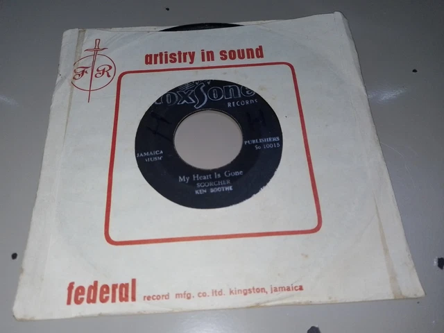 ジャマイカ7” Ken Boothe My Heart Is Gone SO10015 Coxsone Records /00080 7' COXSONE RECORDS-SO 10015-Ken Boothe-My Heart Is Gone