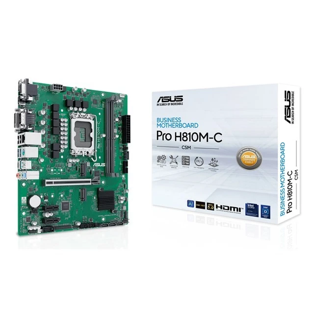 ASUS PRO H810M-C-CSM Intel H810 LGA 1851 Socket V1 Micro ATX £108.15 ...