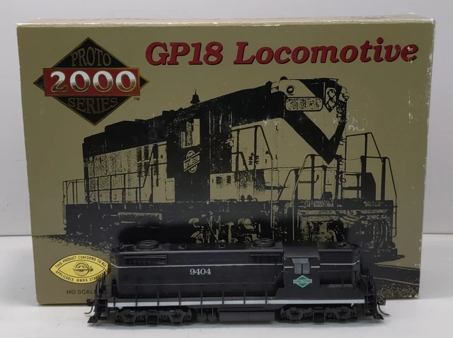Proto 2000 8839 Illinois Central GP18 Diesel Locomotive #9404 -DC/DCC LN/Box