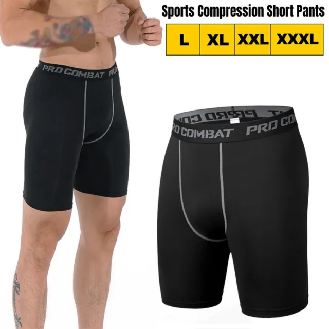 Men Sports Compression Shorts Pants Fitness Under Skin Base Layer Tights Pant