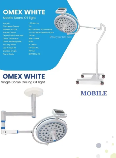 Surgical Operation Theater LED OT Light Ceiling-mobile Floor Stand OT Light