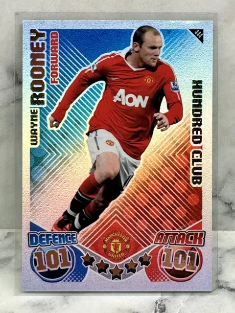 2010-11 TOPPS MATCH ATTAX 100 HUNDRED CLUB Wayne Rooney #444 Premier League