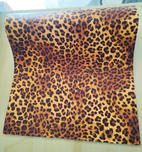Leopard Print Waterproof Paper Furniture Vinyl Self Adhesive Wallpaper Stickers