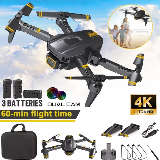 4K Mini Drone HD Camera Drone Foldable WiFi RC Quadcopter for Kids Beginner Gift