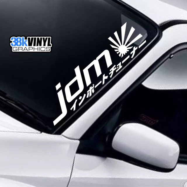 JDM RISING SUN KANJI Windscreen Sticker Window Drift Drifter Lowered Decal