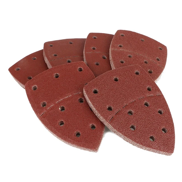 Fogli abrasivi di alta qualità di lunga durata carta vetrata rosso-marrone 30 pz ossido di alluminio