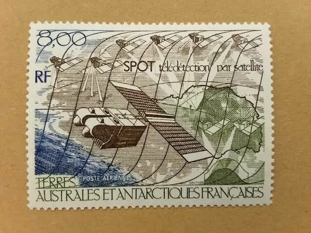 1 Briefmarke Spot-Fernerkundung durch Satelit 1986 , Franz. Antarktis ( TAAF )