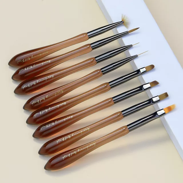 Gourd Resin Handle Nail Art Brush Dotting Painting Drawing Polish Brush Pen Tool
