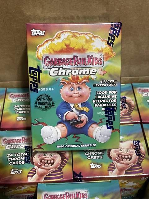 2022 Topps Garbage Pail Kids CHROME SERIES 5 Blaster Box 6 Packs 24 Card Atomic!