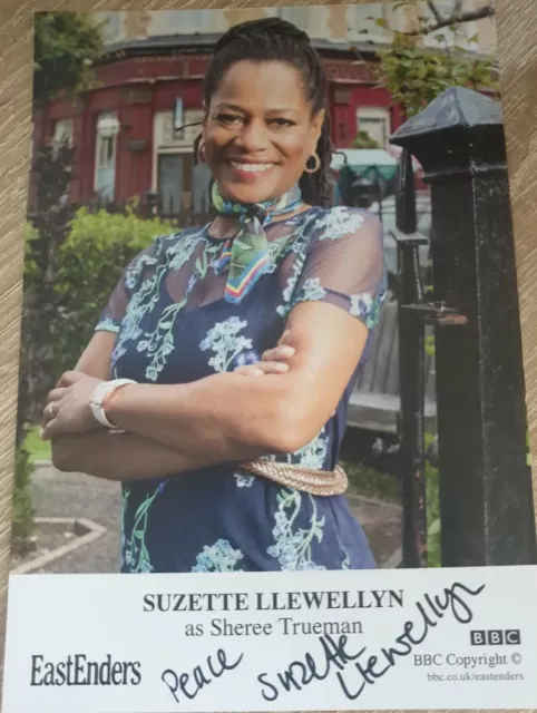 BBC EastEnders Sheree Trueman Hand Signed Cast Card Suzette Llewellyn Autograph
