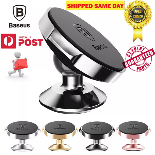 BASEUS 360 Degree Rotating Cell Phone Holder Car Magnetic Mount Stand Universal