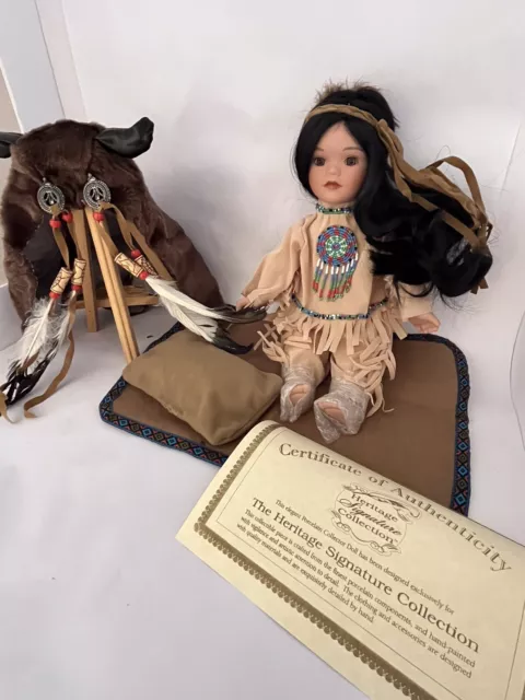2005 “Heritage Signature Collection”  “Maria In Her Teepee” Porcelain Doll