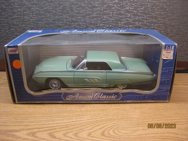Anson Classic 1/18 Ford Thunderbird 1963 Argenté Réf 30334