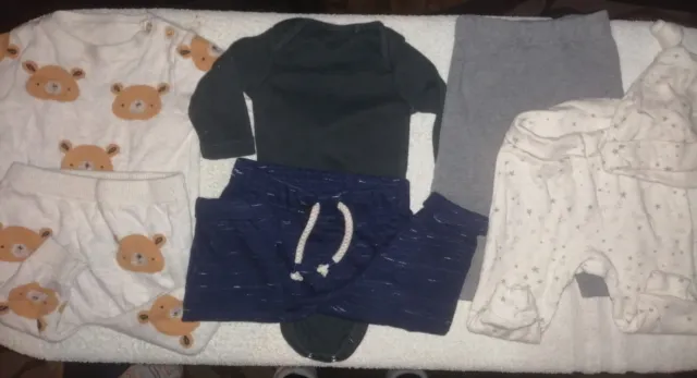 Baby Boy Age 0 To 3 Months Clothes Bundle Good Quality And Condition 7 Items