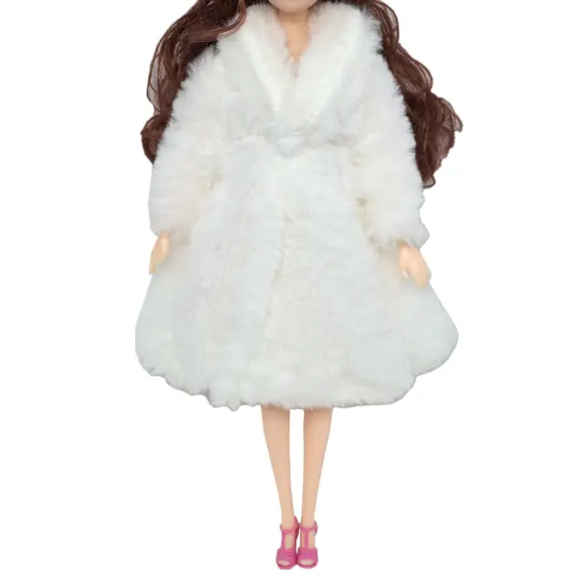 Princess Fur Coat Dress Accessories Clothes for  Dolls Toy 2