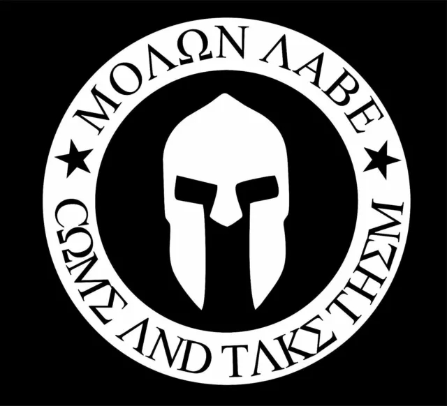 Molon Labe Come & Take Them Vinyl Decal Sticker Car Truck Window