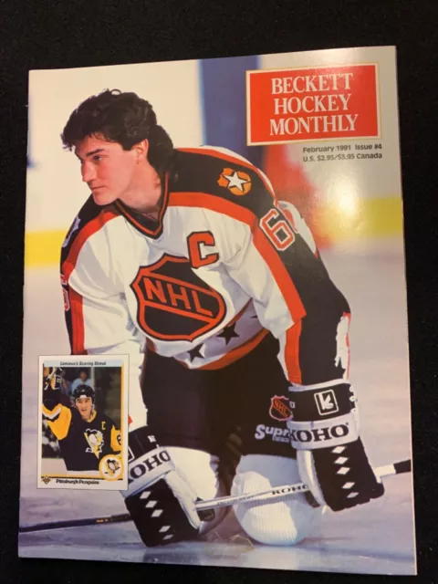 Beckett Hockey Guide February 1991 Mario Lemieux Cover Issue #4