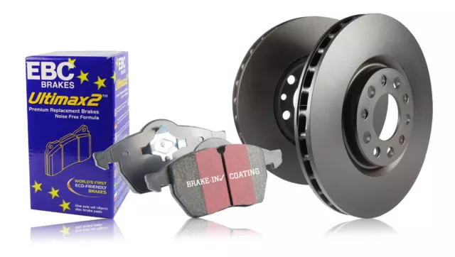 EBC Rear Discs & Ultimax Pads for Fiat 500 1.4 Turbo Abarth (160 HP) (2011 on)