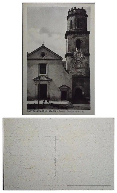 Cartolina Napoli Castellammare Di Stabia  Basilica Pontificia