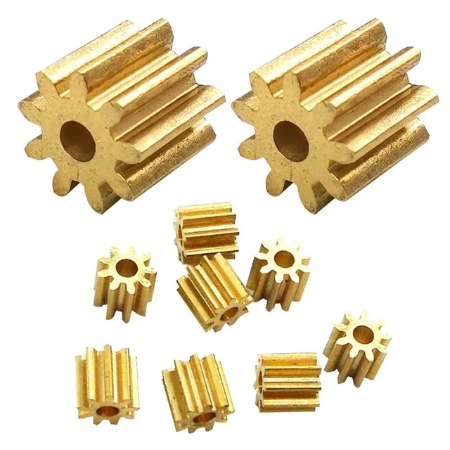 High Quality Parts Brass Motor Gears 9 Tooth Gear Pinion Gear Aircraft Gear