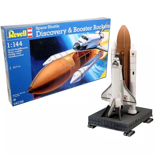 SPACE SHUTTLE DISCOVERY & BOOSTER ROCKETS KIT 1:144  Revell Kit Space Die Cast