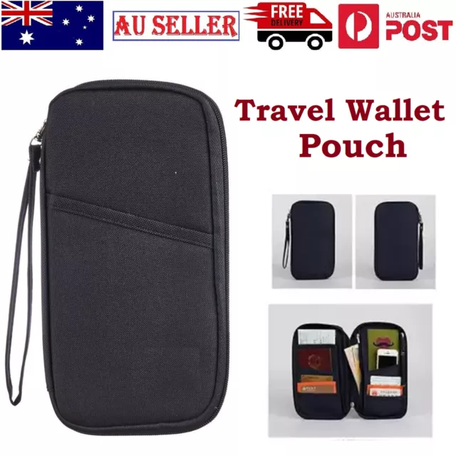 Waterproof Passport Holder Travel Document Wallet RFID Bag Family Case Organizer