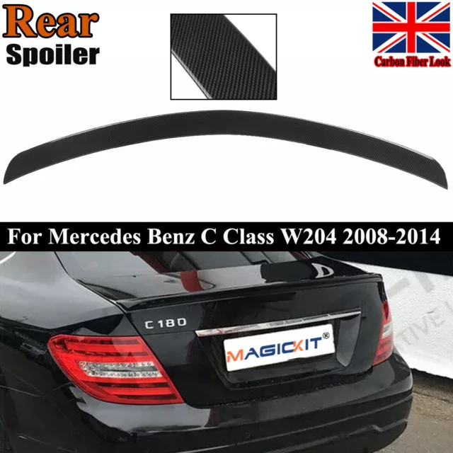 MERCEDES BENZ C W204 Tuning Abs Spoiler Trunk Lid Lip Rear Wing Bodykit -  Type A £499.10 - PicClick UK