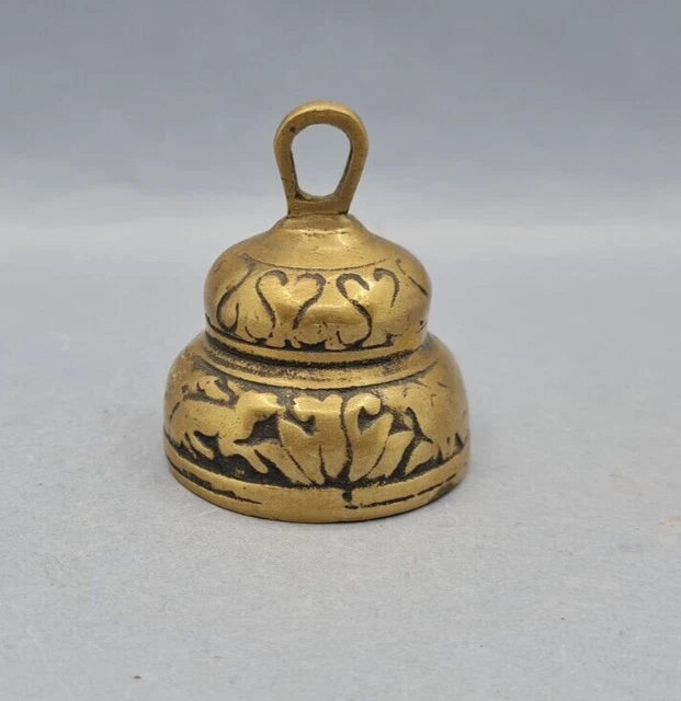 TreegoArt Cloche De Prière En Laiton Avec Support - Ghanti Pour Méditation, Yoga Et Pooja Bouddhiste