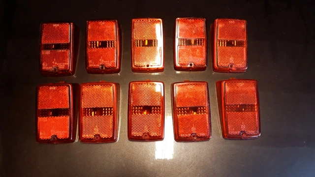 Cabochon de feu rouge CIBIE vélo ancien - Vélos