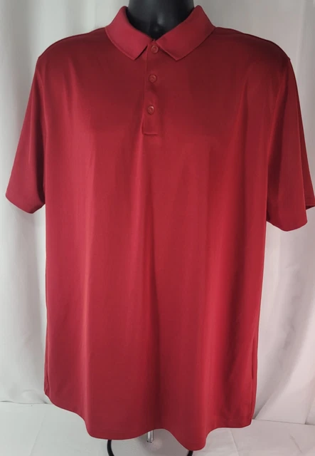 Nike Golf Polo Shirt Men's Size XL Dri-fit Standard Fit Red Short Sleeve EUC