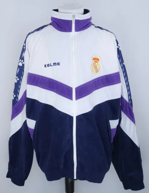 Real Madrid Cf 1996-97 Fleece Jacket  - Veste Polaire Kelme Vintage Chaqueta