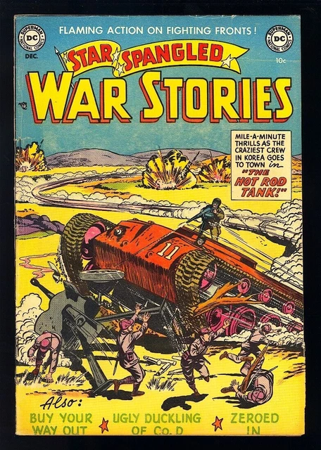 Star Spangled War Stories #4 (VG/FN) 1952 - Hot Rod Tank/Doll Face Duncan! L@@K!
