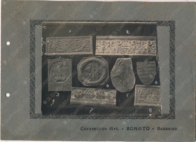 BASSANO DEL GRAPPA Ceramiche Art. Ditta BONATO Vicenza Fotografia Catalogo