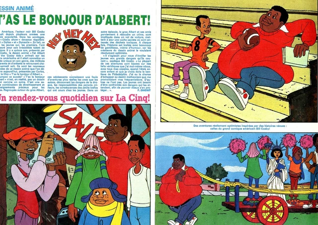 COUPURE DE PRESSE Clipping 1987 T as le Bonjour d'Albert dessin animé