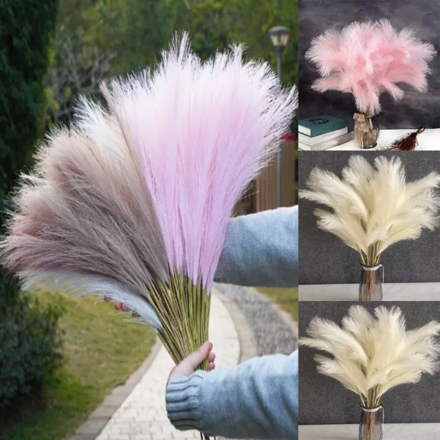 3Pcs Fake Plant Fake Fluffy Reed 60cm Boho Decor Flowers  Home Decor