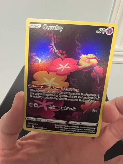 Comfey Card COMFEY - GG14/GG70 - Pokemon Crown Zenith Galarian Gallery Holo Card NM ...