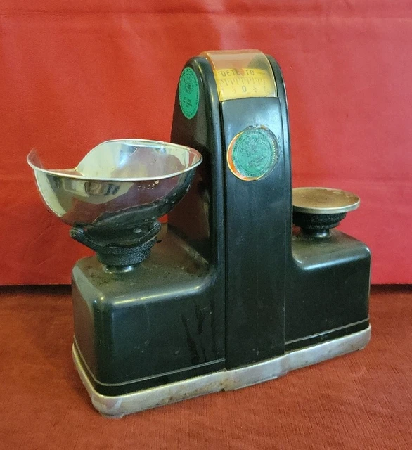VINTAGE DETECTO CANDY Store Scale Balance Mercantile Pan & Weights