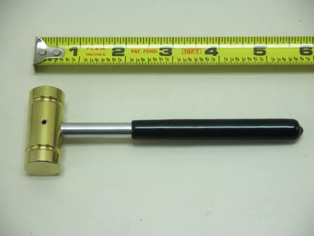 Small Mini Interchangeable Head Face Soft Brass Plastic Nylon Hammer Tool