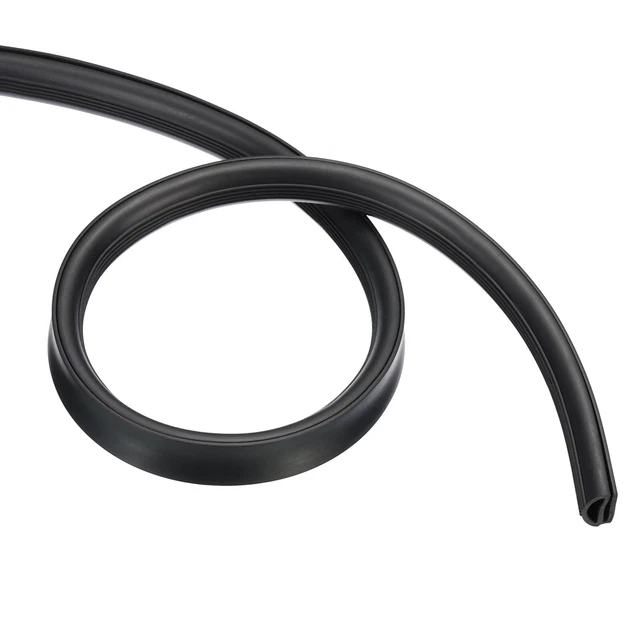 Guarnizione porta 0,71x0,47x39,4" (3 piedi) lunghezza strisce forma ad E congelatore ricambio nero