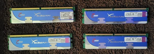 4- Kingston 2 GB DIMM 1066 MHz DDR2 SDRAM Memory (KHX8500D2/K2/4GR)