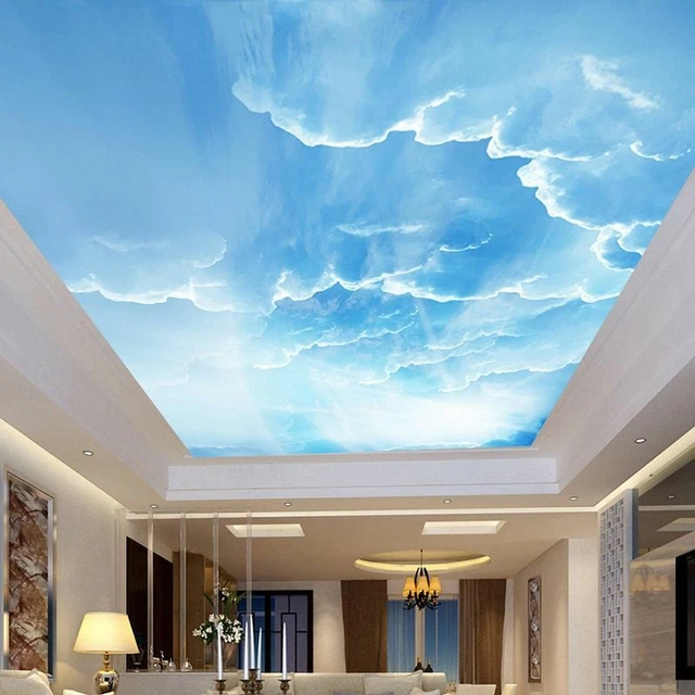 BLUE SKY WALLPAPERS Murals Ceiling Wallpaper Mural For Living Room