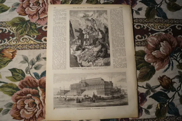 1876 Zeitungsdruck ÜL+M  400 Philadelphia Weltausstellung Bulgarien 2
